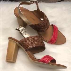 Arturo Chiang Summer Sandals with Chunky Heel